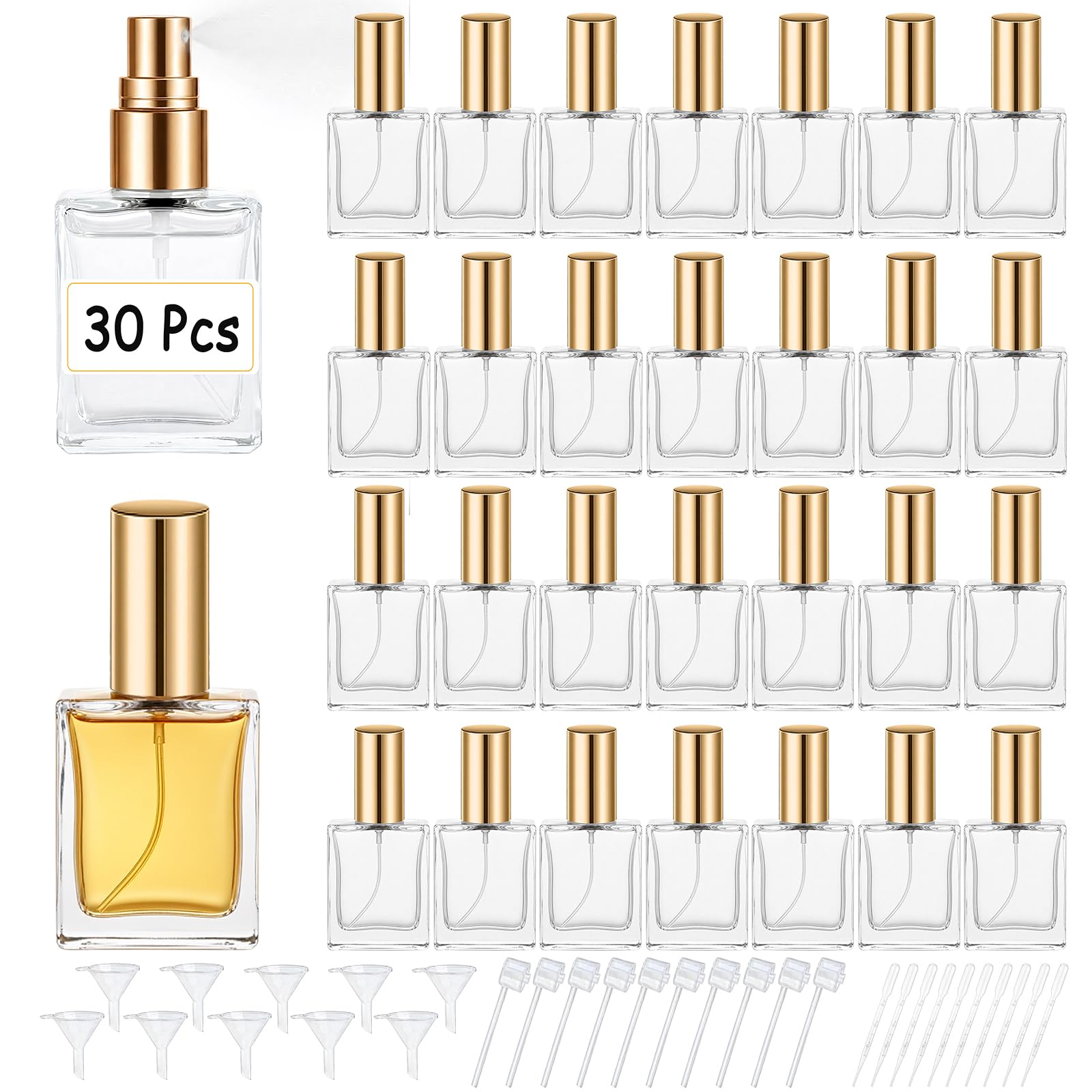 Perfume Fragrance Gallon - Frascos de perfume de vidro transparente