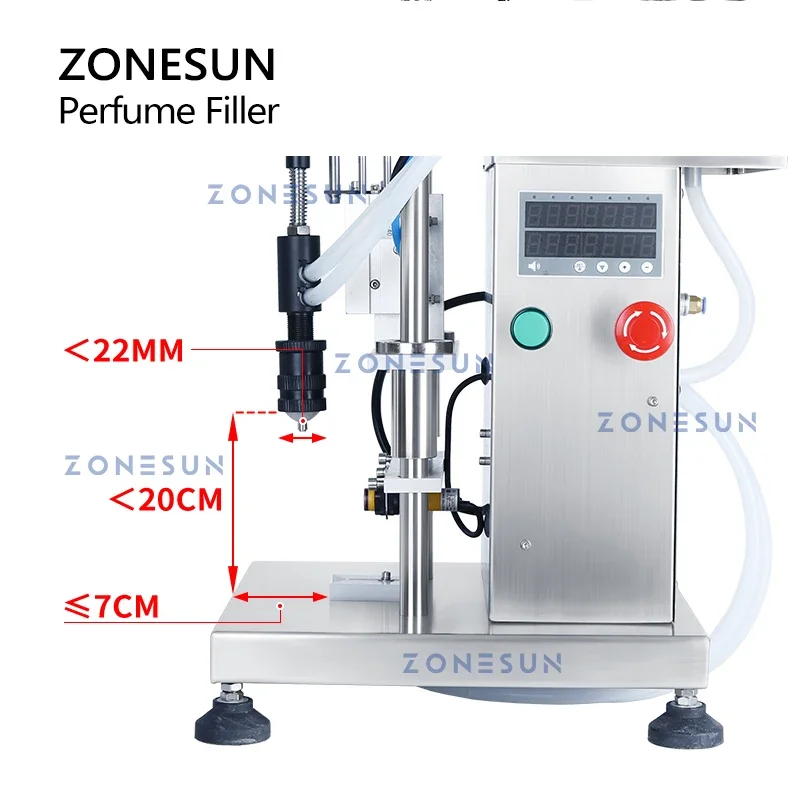 Perfume Fragrance Liquid - Zonesun ZS-YTZL500S única cabeça pneumática vácuo
