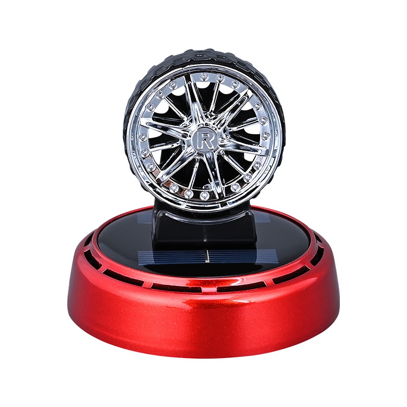 Perfume Fragrance Wheel - Aromatizador Automotivo Solar Rotativo para Carro,