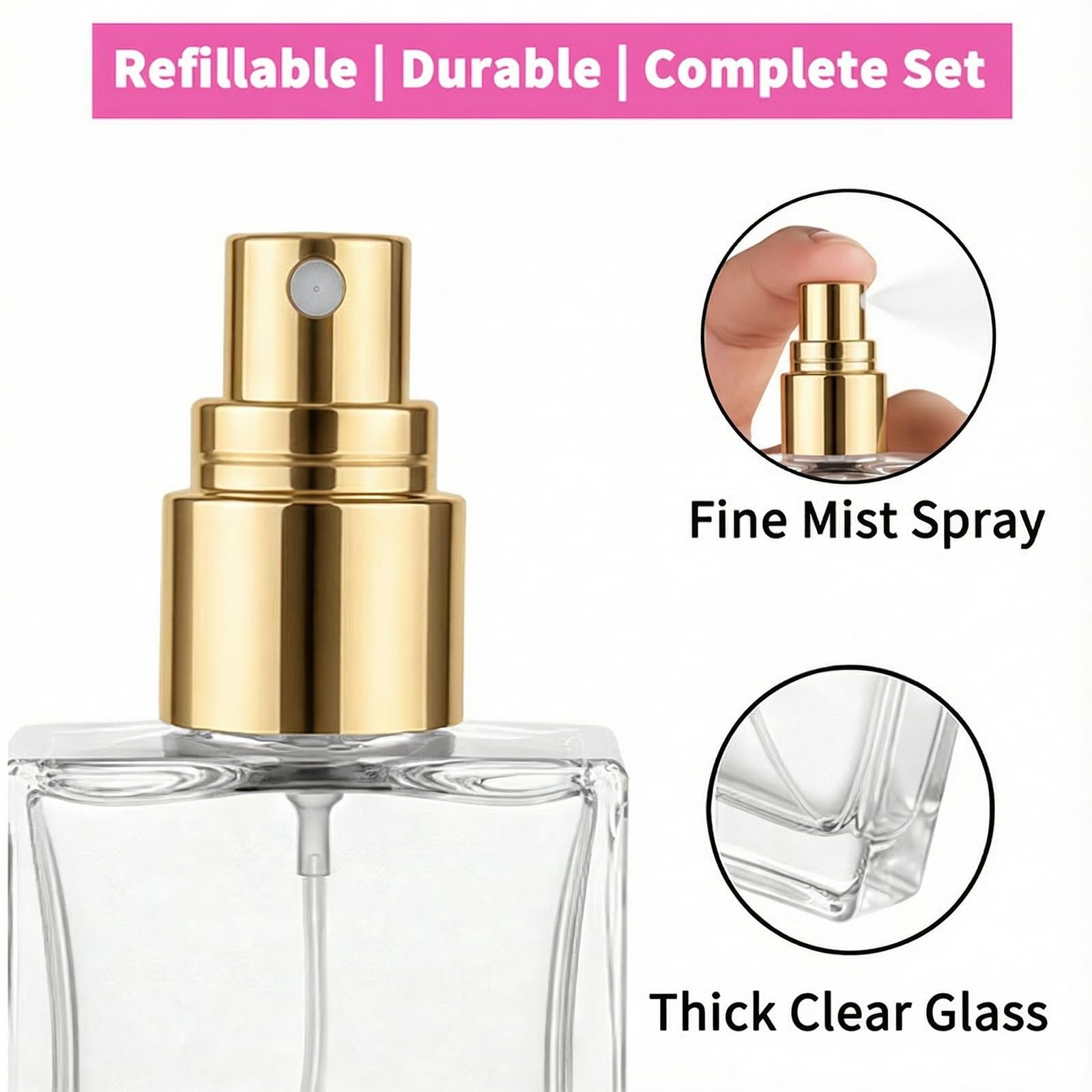Frascos de perfume de vidro tr - Perfume Fragrance Gallon avaliação e preço