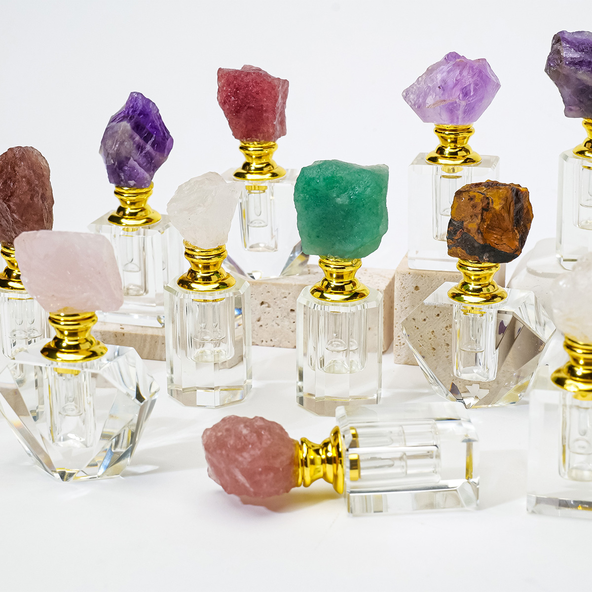 1pc natural ametista cristal c - Perfume Fragrance Liquid avaliação e preço